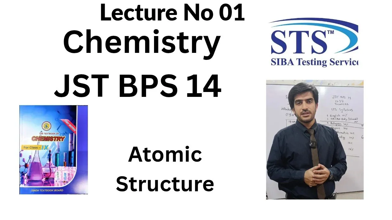 Chemistry | JST Bps 14 | Lecture No 01 |