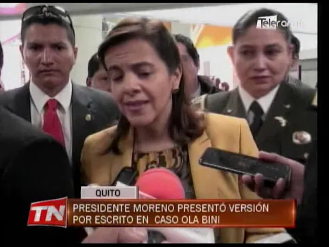 Presidente Moreno presentó versión por escrito en caso Ola Bini