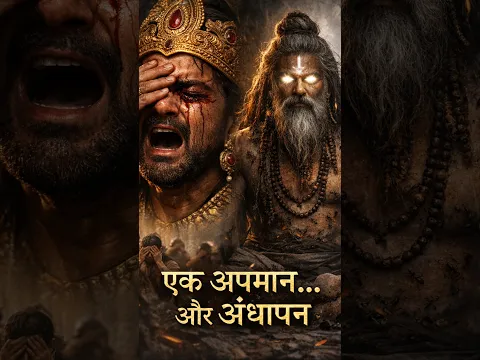 महाभारत में एक अपमान और राजा की आँखों की रोशनी चली गई #shorts