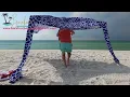 Cool Cabana Beach Tent Setup