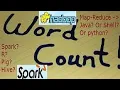 Demo word count program in spark dataframe