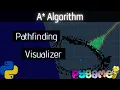 A Path finding Visualization - Python Pygame A Star Path Finding Algorithm Visualized