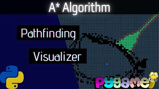 A Path finding Visualization - Python Pygame A Star Path Finding Algorithm Visualized