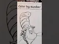 Horror Artist Color by Number Dr Seuss coloring book