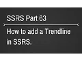 SSRS How to add Trendline in reports Part 63