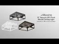 Maxxima 12 Square LED Flush Mount Ceiling Light