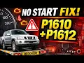 Nissan Patrol P1610 P1612 Codes Fixed No Start Issue ECU Immobilizer Problem Solved