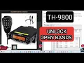 TYT TH-9800 QUAD BAND - UNLOCK PROCEDURE