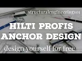 HILTI PROFIS ANCHOR DESIGN Connect Steel members to Concrete Structuralengineering101