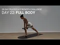 Download Lagu 25 DAY PILATES CHALLENGE | DAY 22 | 35 MIN FULL BODY WORKOUT | WEIGHTS AND BOOTY BAND | Home Workout