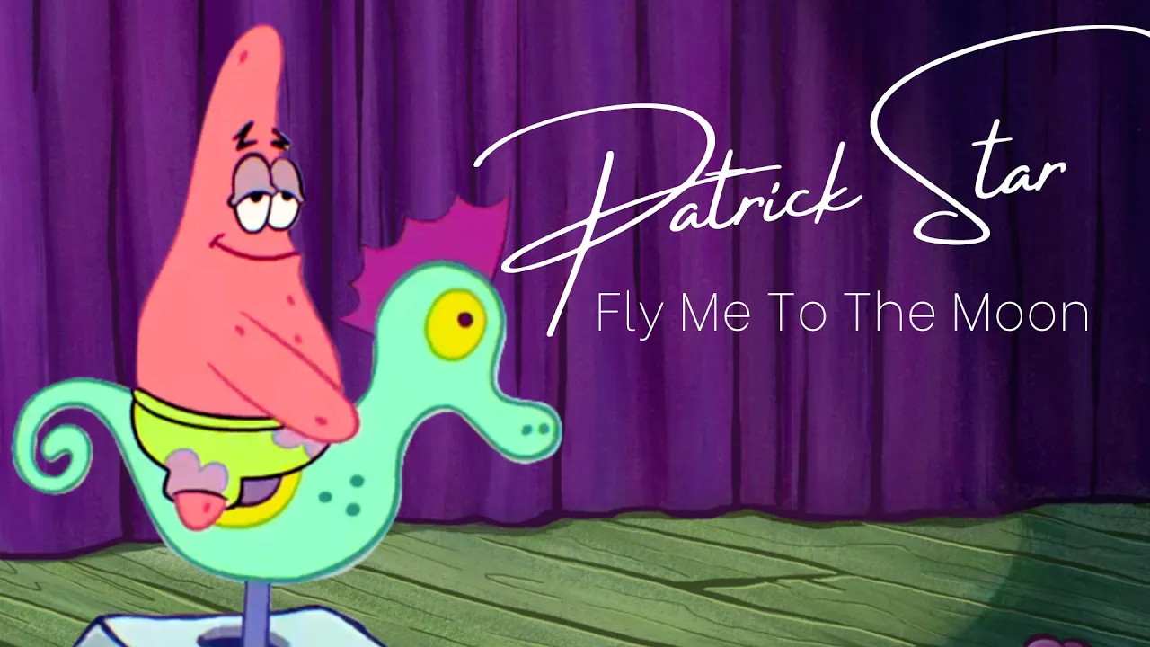 Patrick Sings Fly Me To The Moon On a Seahorse (AI Cover)