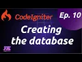 Codeigniter 4 - Creating the database for a simple contact manager