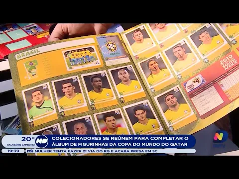 Colecionadores se reúnem para completar álbum de figurinhas da Copa
