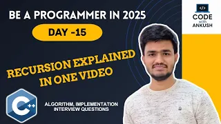 Day 15 Learn Recursion in One Recursion explained with Real Examples Be a Programmer