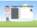Control Panel Flyout Menu Windows JavaScript CSS Animations
