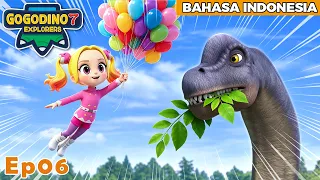 GOGODINOS7 | Hadiah Jini Untuk Brachiosaurus🎈 | Kartun | Animasi | Dinosaurus | Ep06