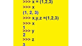 Python Tuple Unpacking Simple Example