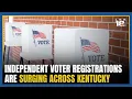 Independent voter registrations are surging in Fayette County and across Kentucky