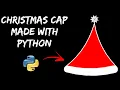 CHRISTMAS CAP MADE WITH PYTHON TURTLE GRAPHICS PYTHON PROJECTS CODING MERRY CHRISTMAS