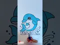 How to Draw a Cute Dolphin