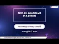 Find All Anagrams In A String Module HashMap Heap In English Java - 19