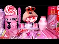 Lagu [MUKBANG] Diverse roze kleurendesserts