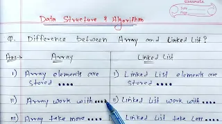 Difference between array and linked list Array vs Linked list