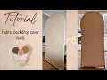 Tutorial Hack Fabric backdrop cover Ubackdrop com alternative DIY
