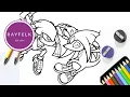 Knuckles vs Metal Knuckles Coloring Page Free Sonic Coloring Sheets Rayfelk Printables
