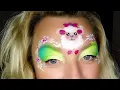 Sheep face painting maquillage enfant de petit mouton