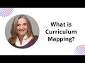 What is Curriculum Mapping