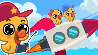 5 Małych Kaczątek 🐤 buduje rakietę 🚀 | Piosenka dla dzieci 🎵 | Bajlandia TV