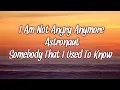 I Am Not Angry Anymore x Astronaut x Somebody That I Used To Know Mashup Lyrics