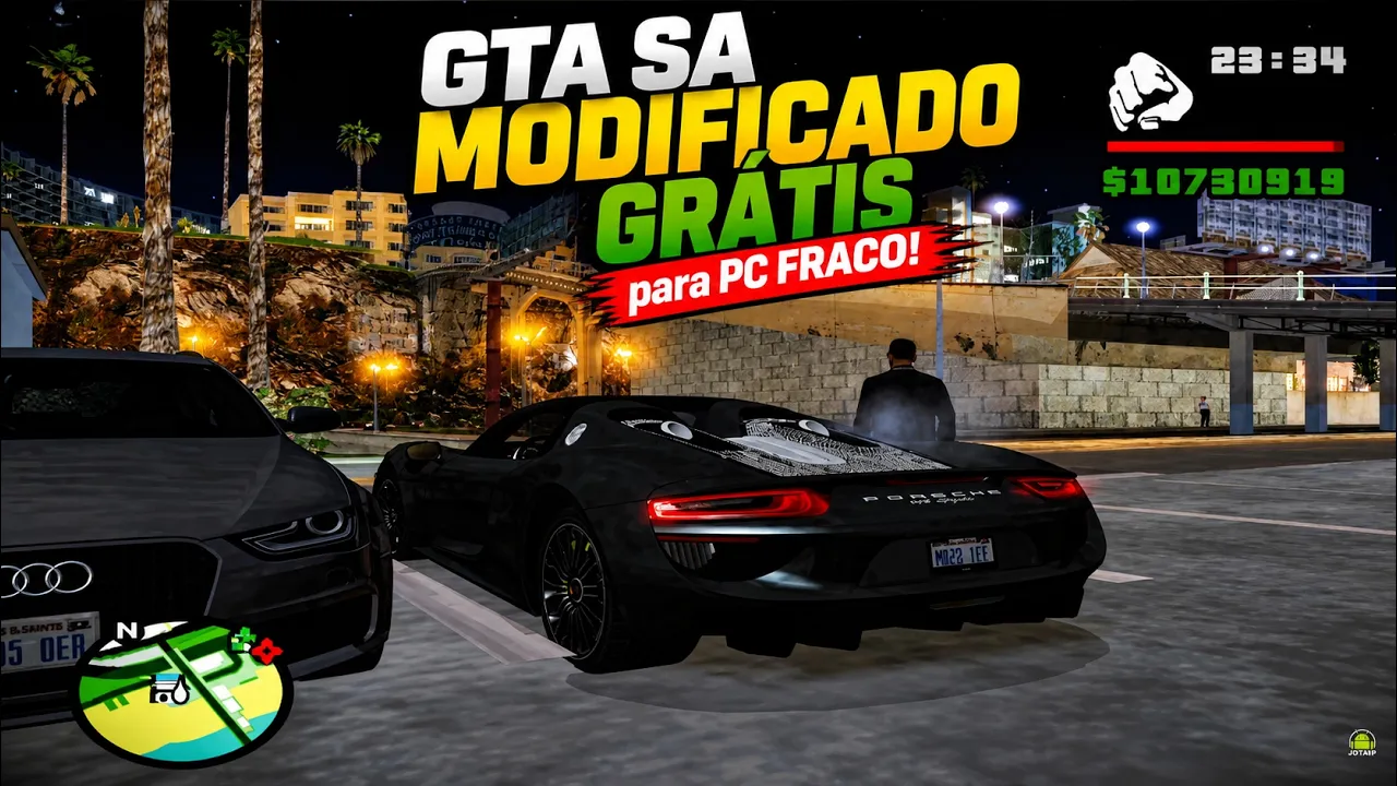GTA SA MODIFICADO GRÁTIS para PC FRACO!