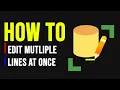 How to Select Multiple Lines at Once in SQL Management Studio