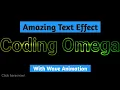 How to create amazing wave animation effect in text using HTML CSS