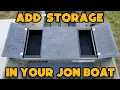 Turn Your Jon Boat Bench Into Storage