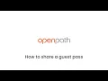 How to Share a Guest Pass using the Openpath Mobile App