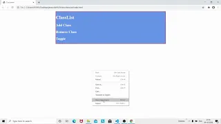 classList in Javascript