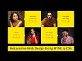 How To Make Team Section Design Using HTML And CSS Website Design Tutorial Step by Step
