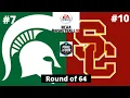 #7 Michigan State vs #10 USC - NCAA Basketball 10 Simulation!