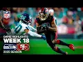 Seattle Seahawks vs San Francisco 49ers Game Highlights 2025 NFL Season Week 18