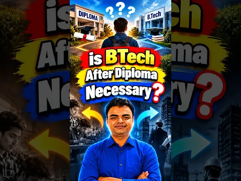 BTech after Diploma is important or not, Diploma Ke Baad Kya Kare  #diploma