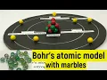 Bohr s atomic model of nitrogen atom 3D atom model out of marbles Easy DIY Atom model project