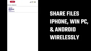 Share Files Between iPhone Windows PC and Android Wirelessly Using Python HTTP Server