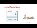 JavaFX Tutorial ChoiceDialog in JavaFx