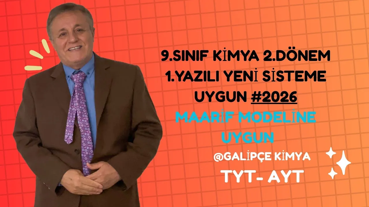 9.SINIF KİMYA 2.dönem 1.yazılı#2026
