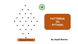 Solid Diamond Pattern Patterns in Python Python Lectures