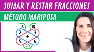sumar y restar fracciones m todo mariposa