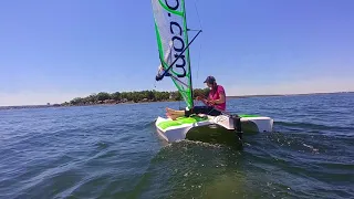 Katie learns to sail